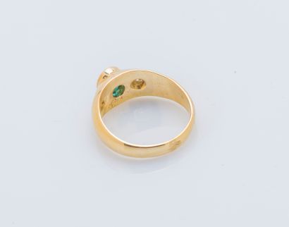 Bague jonc en or jaune 18 carats (750 ‰)...