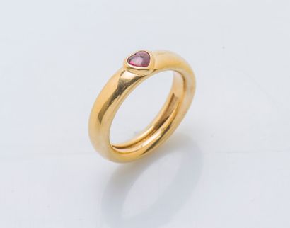 Bague jonc bombé en or jaune 18 carats (750...