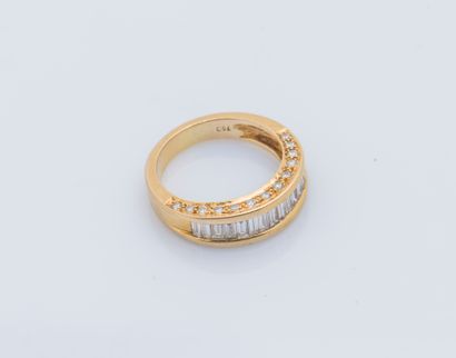 Demi-alliance en or jaune 18 carats (750...