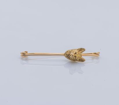Broche épingle à nourrice en or jaune 18...