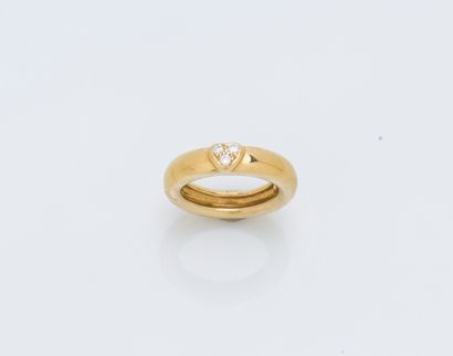 Bague jonc bombé en or jaune 18 carats (750...