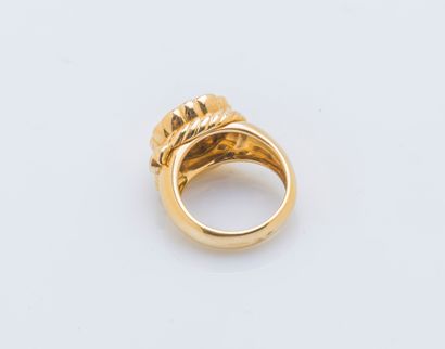 Bague bouquet en or jaune 18 carats (750...