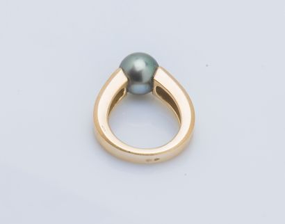 Bague jonc en or jaune 18 carats (750 ‰)...