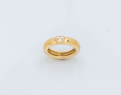 Bague jonc bombé en or jaune 18 carats (750...