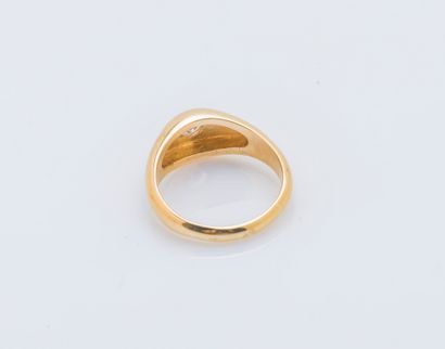 Bague jonc bombé en or jaune 18 carats (750...
