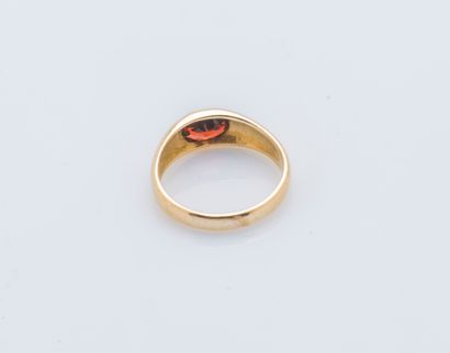 Bague jonc en or jaune 18 carats (750 ‰)...