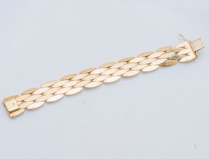 CARTIER
Bracelet articulé en or jaune 18...