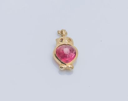 Pendentif hibou en or jaune 18 carats (750...