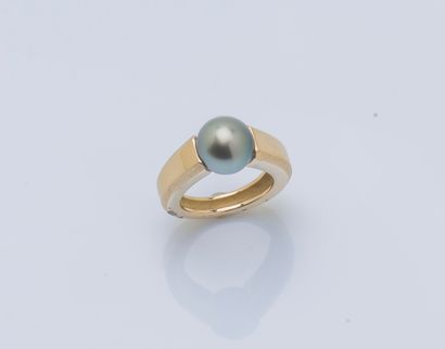 Bague jonc en or jaune 18 carats (750 ‰)...