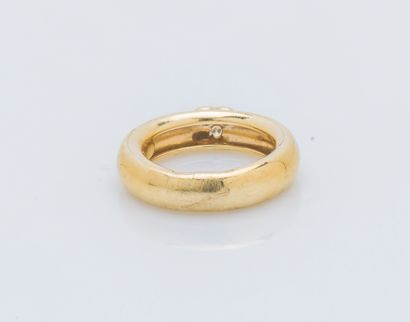 Bague jonc bombé en or jaune 18 carats (750...