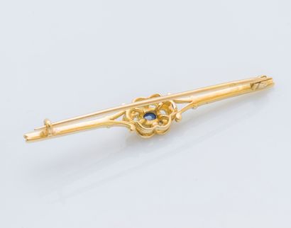 Broche barrette en or jaune 18 carats (750...