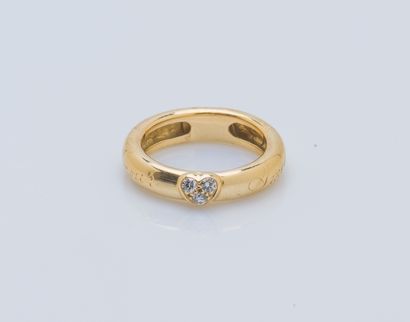 Bague jonc bombé en or jaune 18 carats (750...