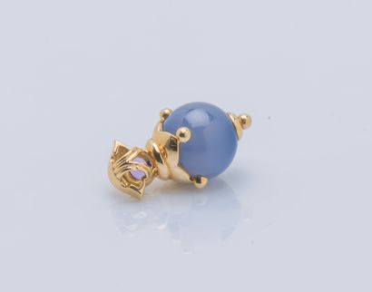 Pendentif arlequin en or jaune 18 carats...
