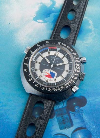 SICURA
(CHRONOGRAPHE / PILOTE), vers 1972...