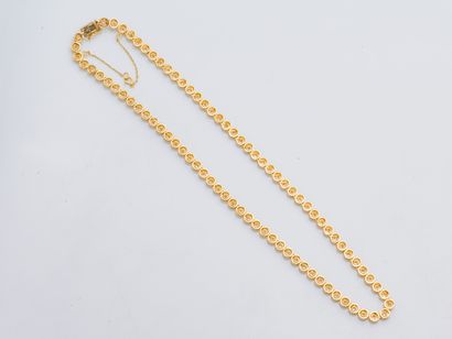Collier rivière en or jaune 18 carats (750...