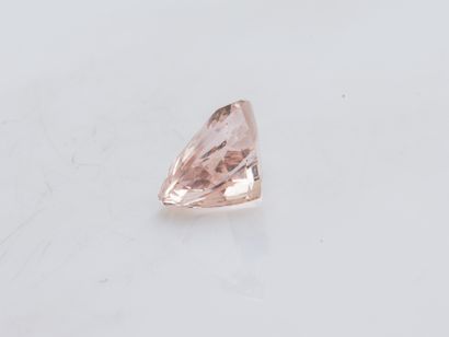 Morganite troïdia sur papier de 5,4 cara...