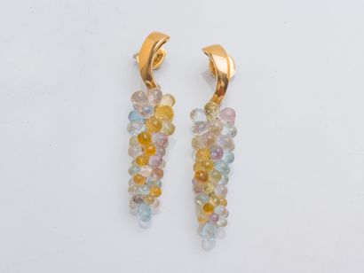 Paire de pendants d'oreilles à transformation...