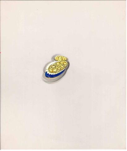 Lot de cinq dessins de joaillerie gouachés...