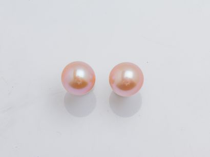 Paire de puces d'oreilles en or jaune 18...