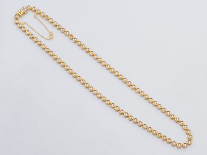 Collier rivière en or jaune 18 carats (750...
