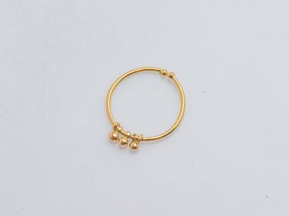 MEDECINE DOUCE
Open ring in 18k yellow gold...