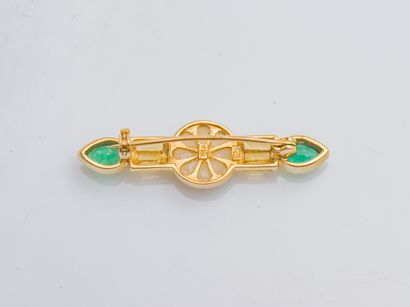 Broche barrette en or jaune 18 carats (750...