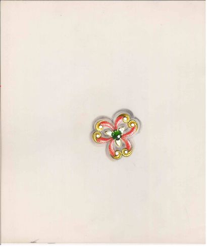 Lot de six dessins de joaillerie gouachés...