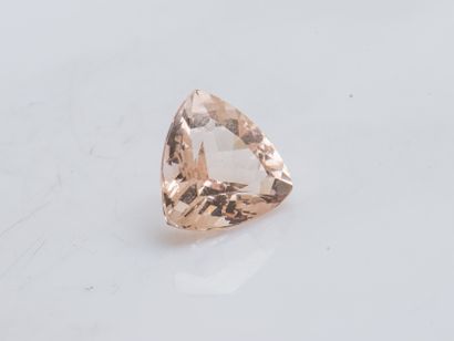 Morganite troïdia sur papier de 5,4 cara...