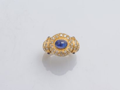 Bague jonc bombé or jaune 18 carats (750...