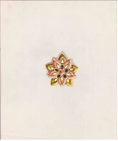 Lot de cinq dessins de joaillerie gouachés...
