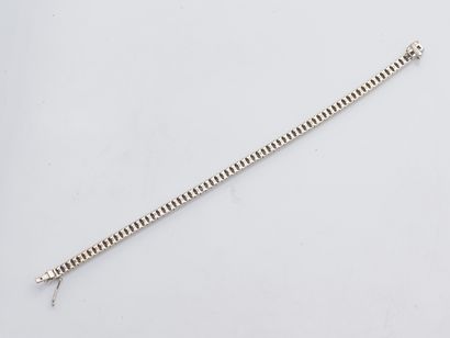 Bracelet ligne en or gris 18 carats (750...