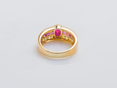Bague bandeau en or jaune 18 carats (750...