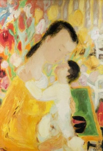 Le Pho (1907-2001)
Maternité Huile sur soie...
