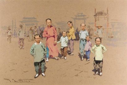 Giulio VITTINI (1888-1968)
Jour de marché...