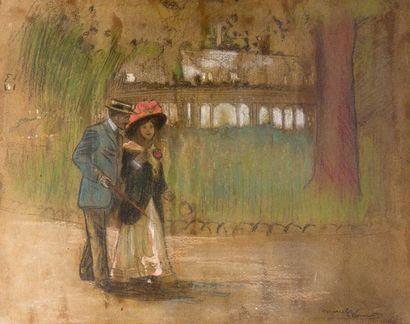 Marcel CLÉMENT (né en 1873)
Couple d'élegants,...