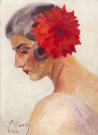 Charley GARRY (1891-1973)
Femme à la fleur,...