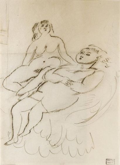 Jules PASCIN (1885-1930)
Deux jeunes filles...