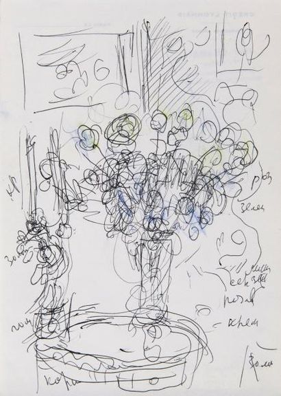 Marc CHAGALL (1887-1985)
Bouquet de fleurs...