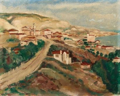 Vasile POPESCU (1894-1944)
Vue de village...