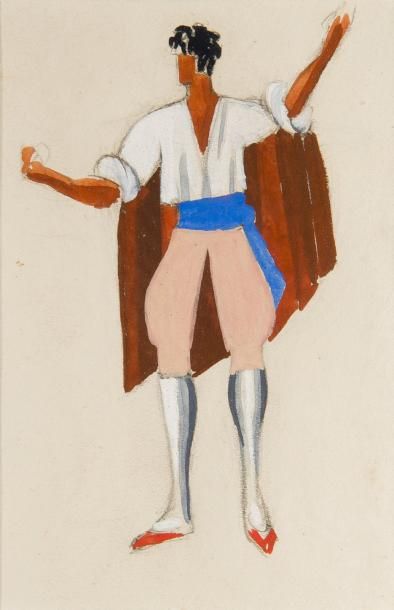Alexandra EXTER (1882-1949)
Projet de costume...