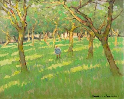 Maurice CAHOURS (1889-1974)
Le verger Huile...