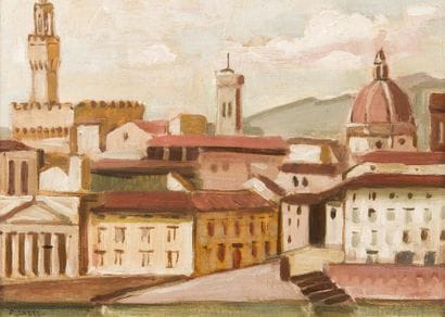 André LHOTE (1885-1962)
Vue de Florence Huile...
