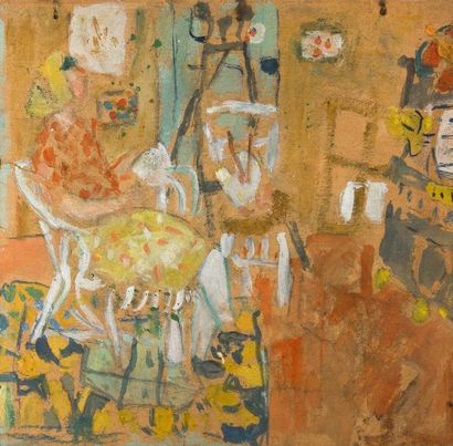 Jean POUGNY (1892-1956)
Dans l'atelier Gouache...