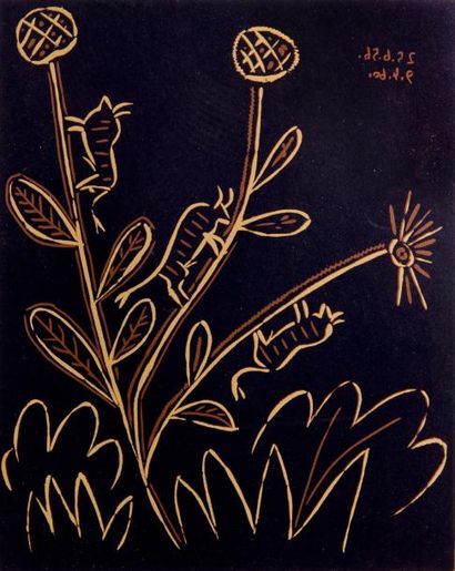 D'aprés Pablo Picasso (1881-1973)
Plante...