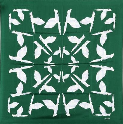 René MAGRITTE (1998-1967)
Foulard en soie...