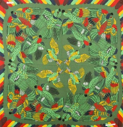 Raoul DUFY (1877-1953)
Foulard aux perroquets...