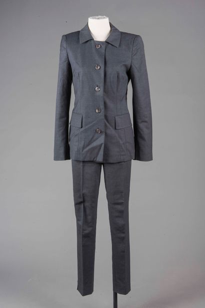 PRADA 
Tailleur veste et pantalon en laine...