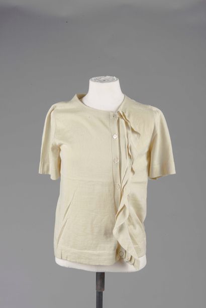 MARNI
Top en cachemire de couleur jaune,...