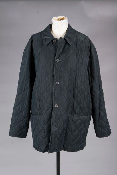 HERMES 
Veste matelassée en syntétique noire,...