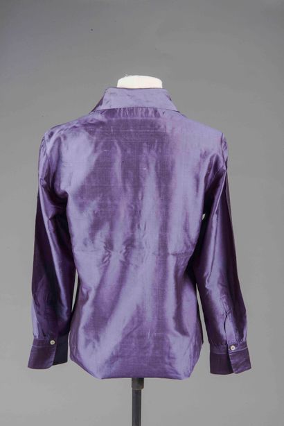 ETRO 
Chemise en soie irisée de couleur lilas...